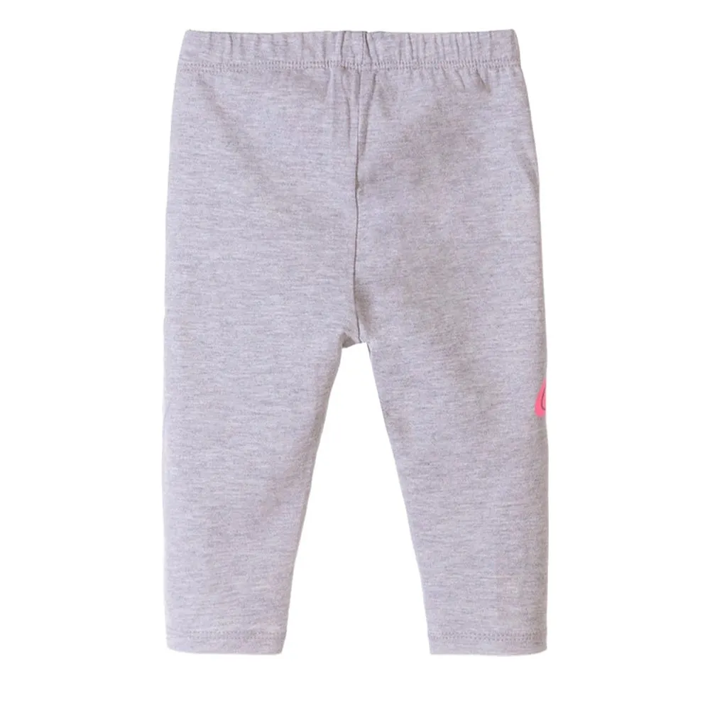 5.10.15 Flamingo Print Light Grey Capri Legging 11389