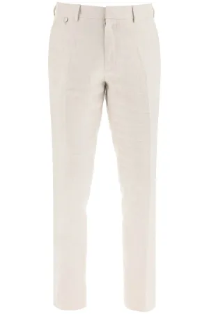 Agnona five-pocket linen pants