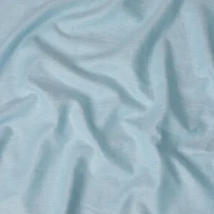 Baby blue Plain Premium Pure Linen Fabric - 60 Lea Quality, 140 cm Width-D19930