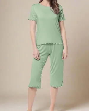 Bamboo T-shirt and Capri Trousers PJS