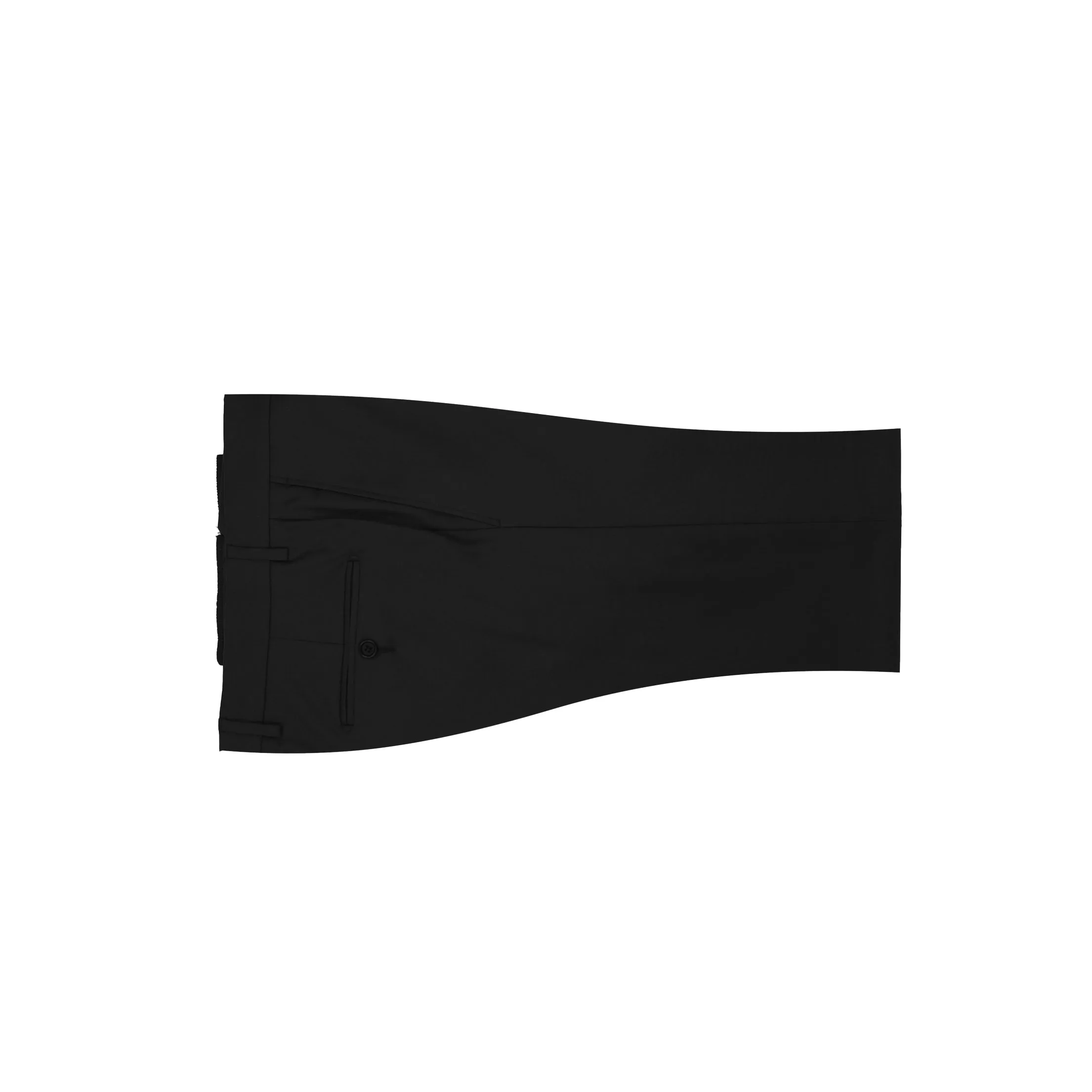 Black Loro Piana Twill Dress Pant