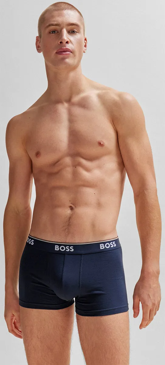 Boss Trunk 3P Power In Navy Black For Men