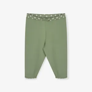 CA Floral knot Green Capri 10341