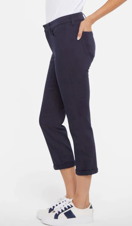 Chloe Capri with Double roll cuff