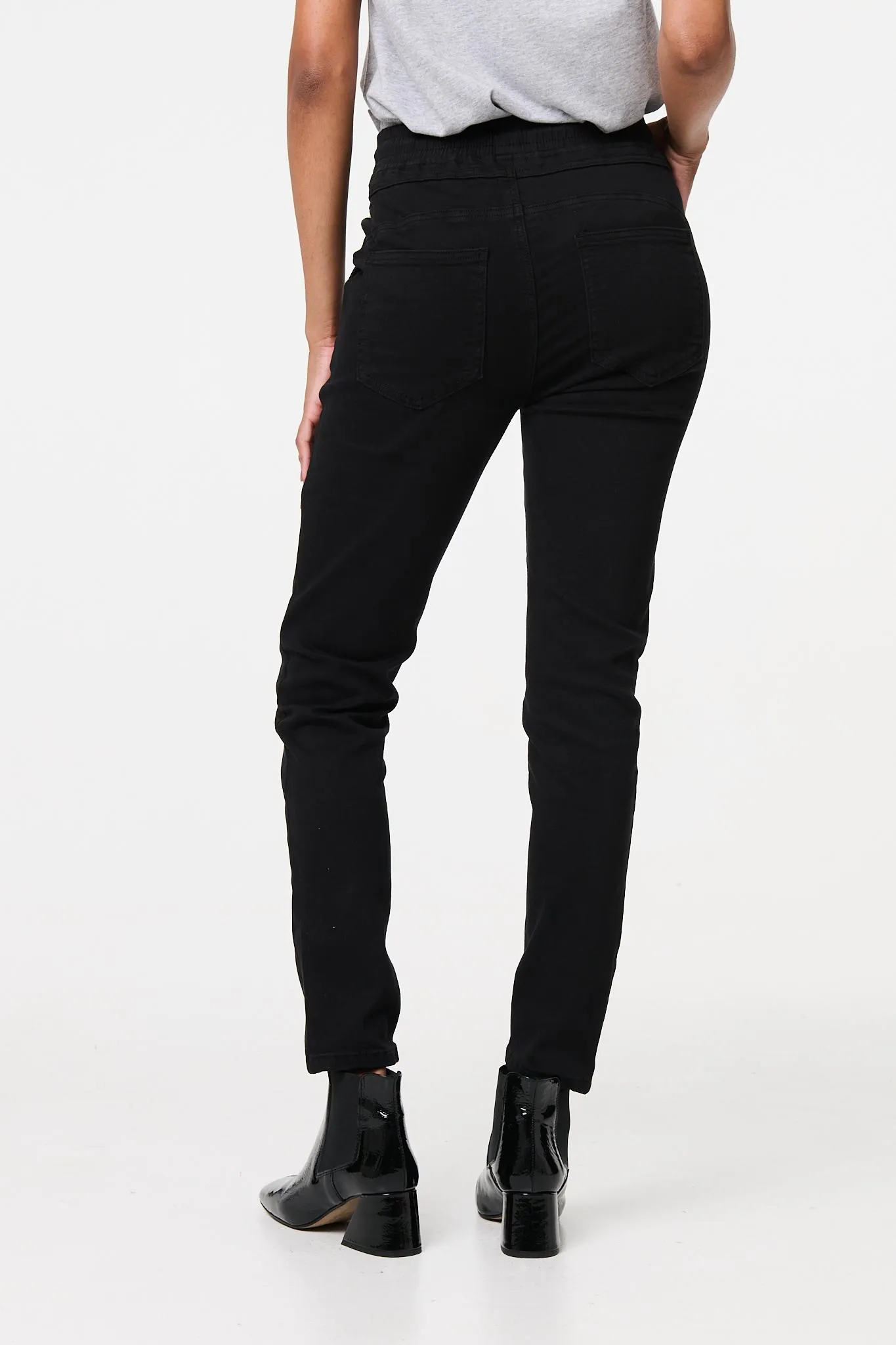 Denim Skinny Ankle Grazer Leggings