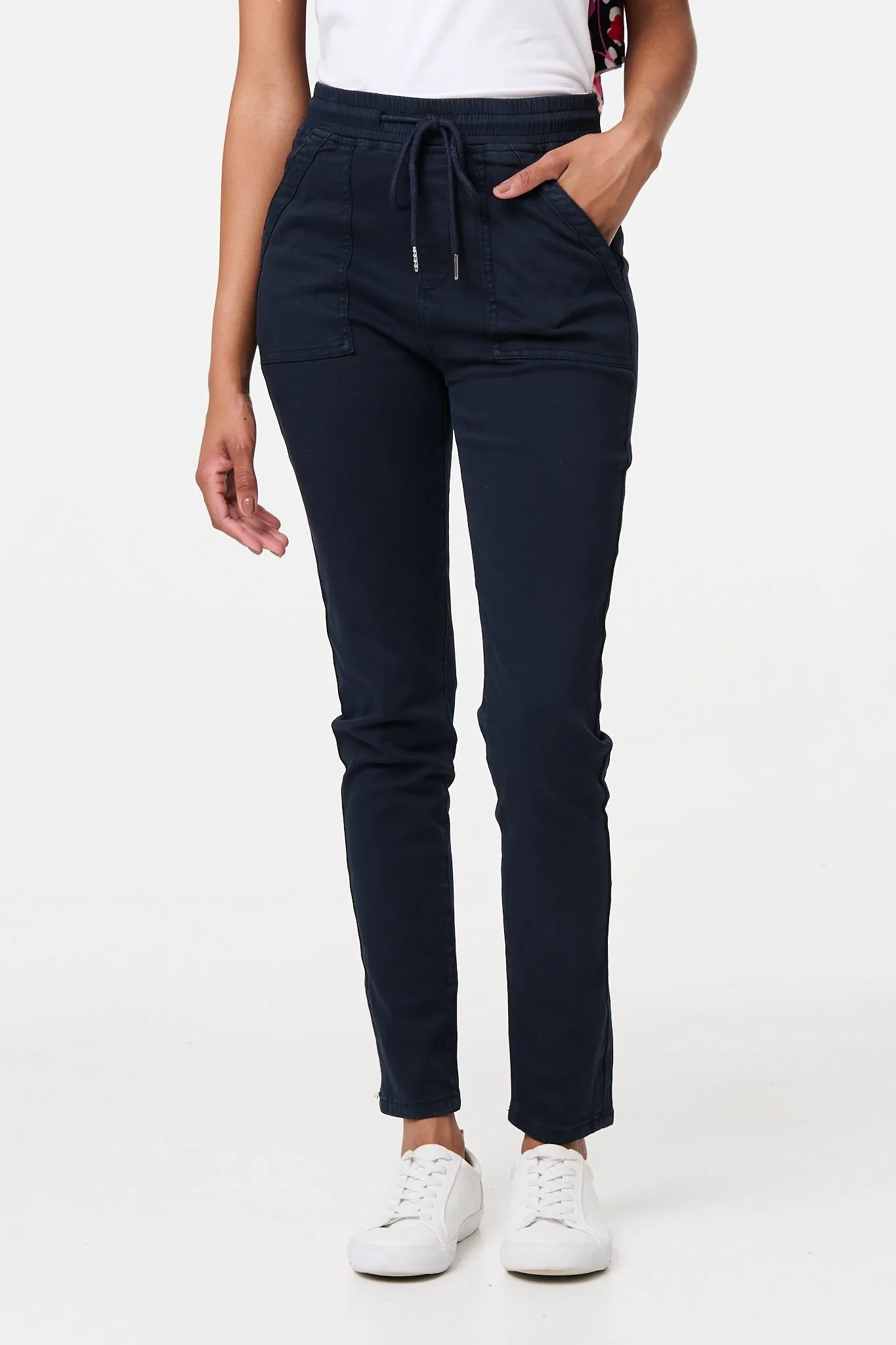 Denim Skinny Ankle Grazer Leggings