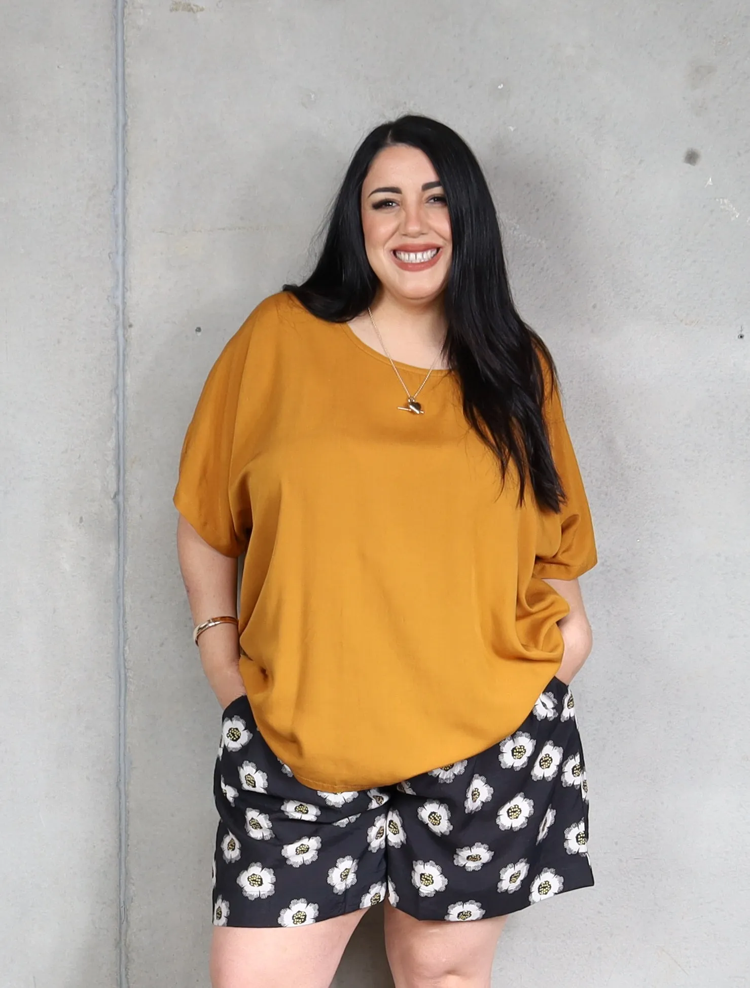 Drape Top - Mustard