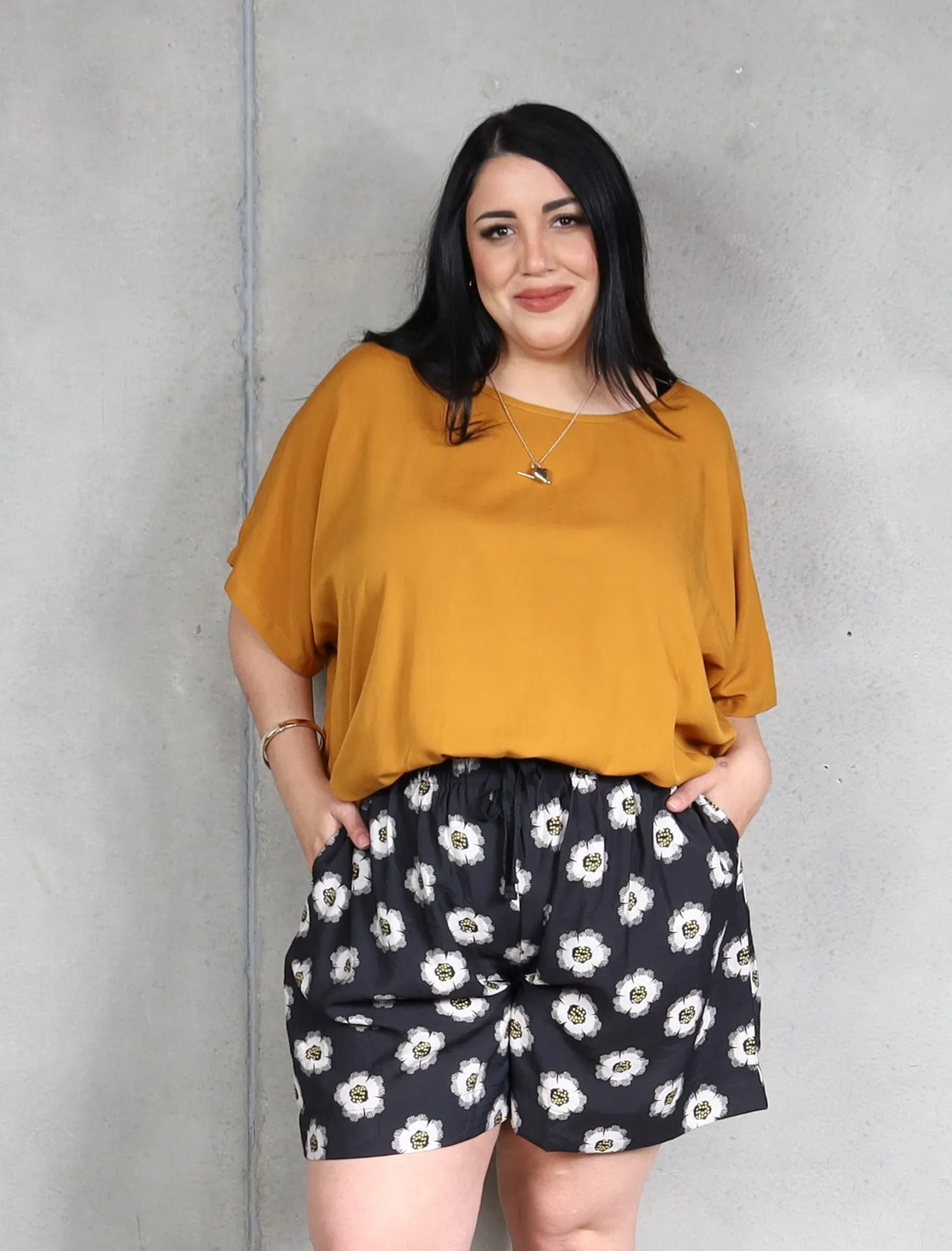 Drape Top - Mustard