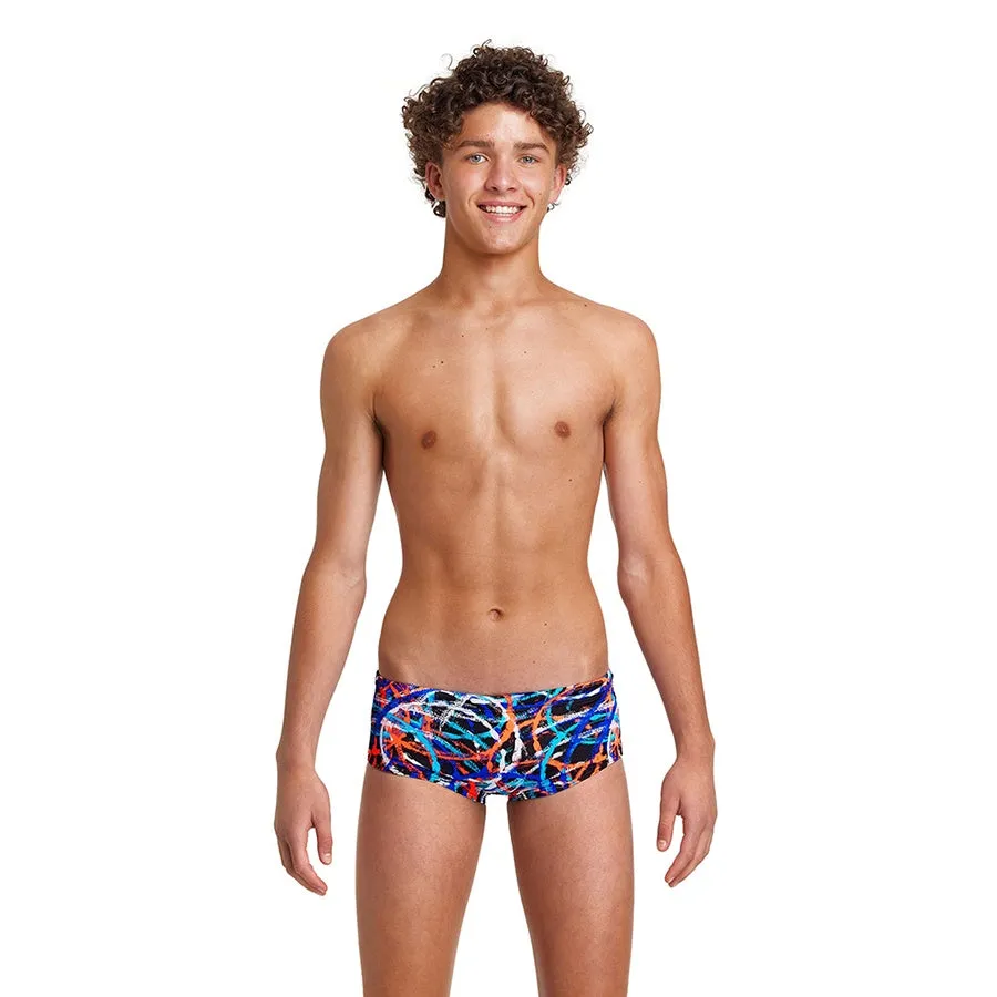 Funky Trunks Boys Sidewinder Trunks FTS010B- Spin Doctor