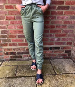 Green Tencel Joggers