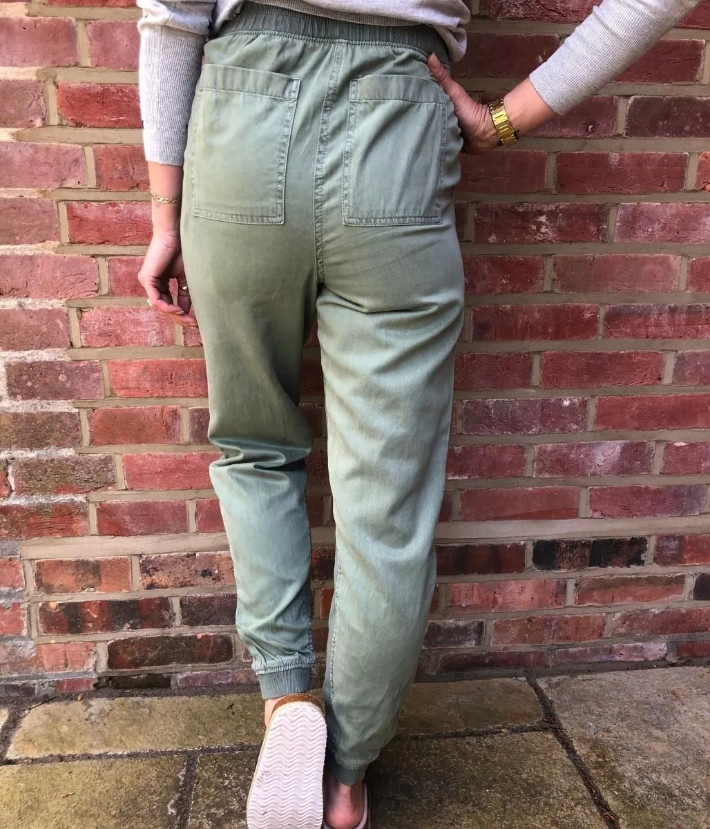 Green Tencel Joggers