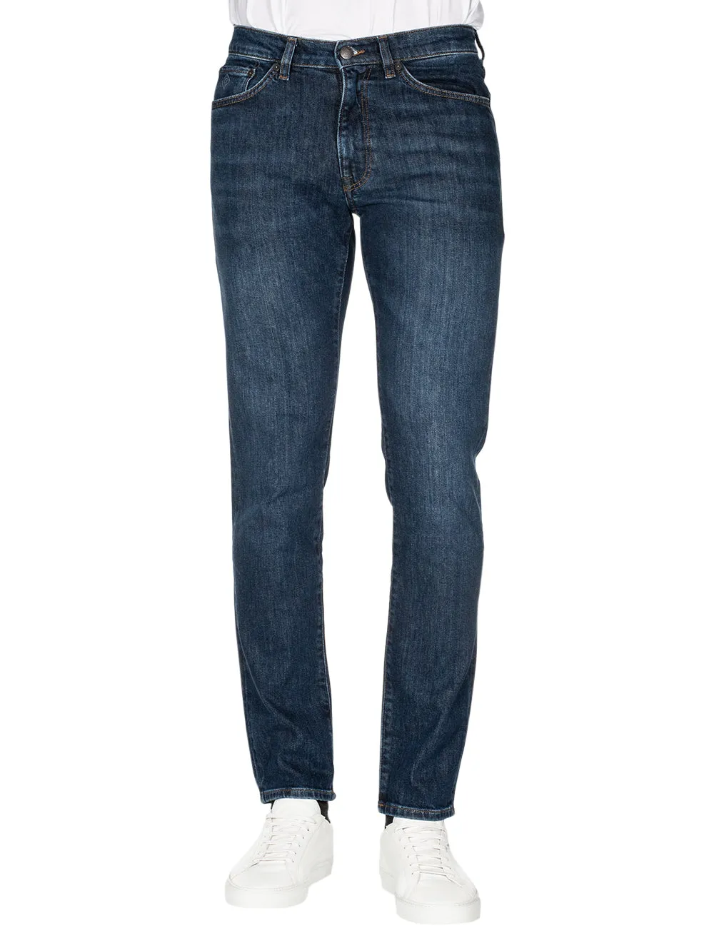 Hayes Slim Fit Jeans Dark Blue Worn In