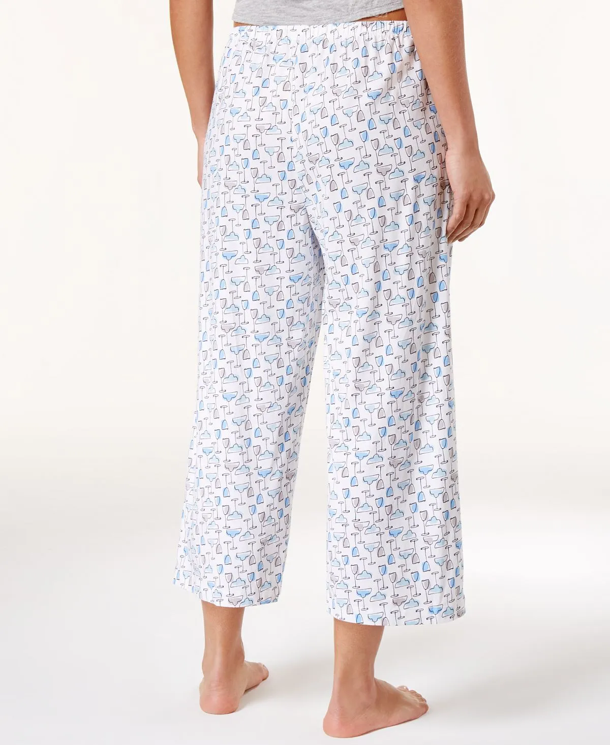 Hue Print Knitted Capri Pajama Pants