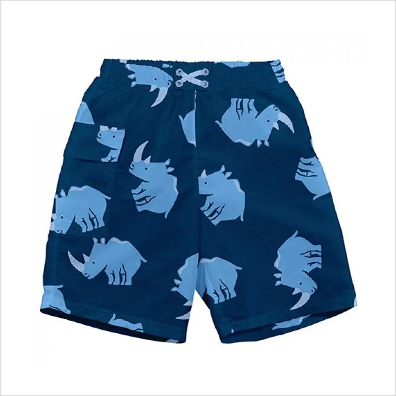 I play. Mod Ultimate Swim Diaper Pocket Trunks in Navy Rhino