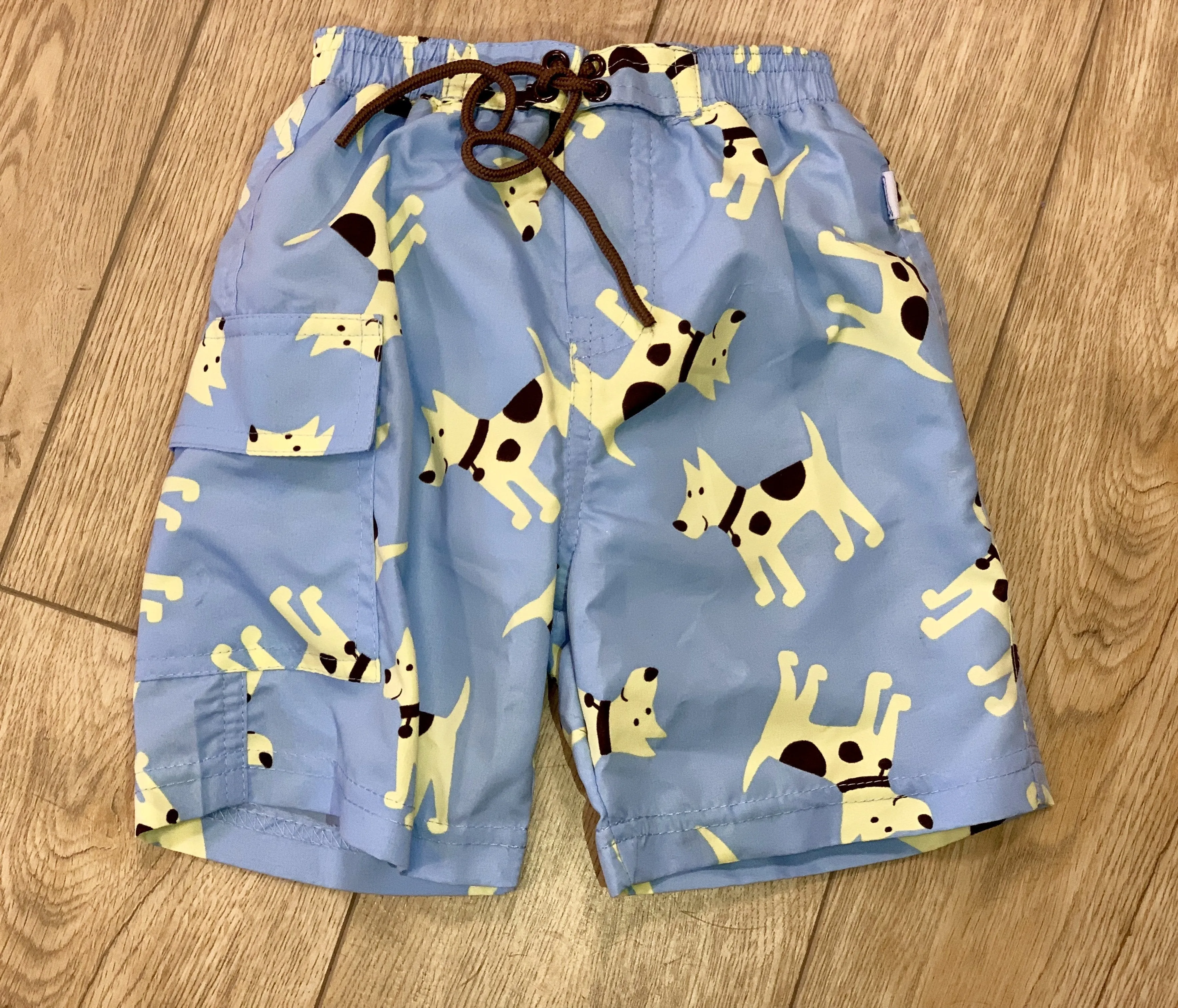 Infant and Toddler Boys Puppy Swim Diaper Trunks