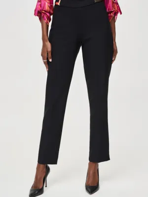 Joseph Ribkoff Black Lux Twill Slim Pull On Trousers 243145 Col 11