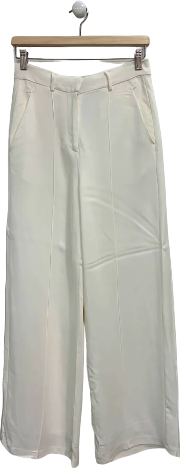 Karen Millen White Wide Leg Trousers UK 10