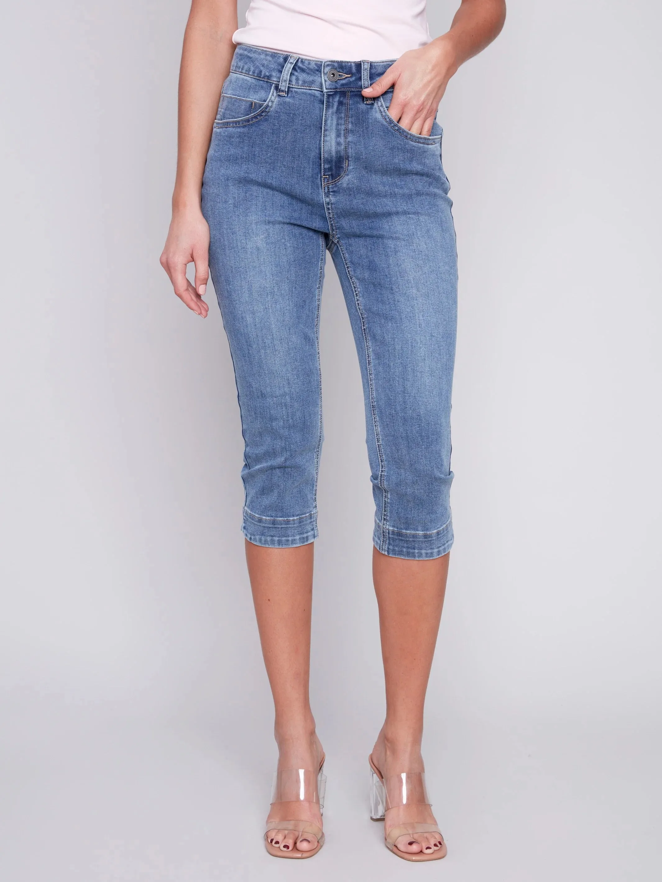 Knee High Capri Jeans