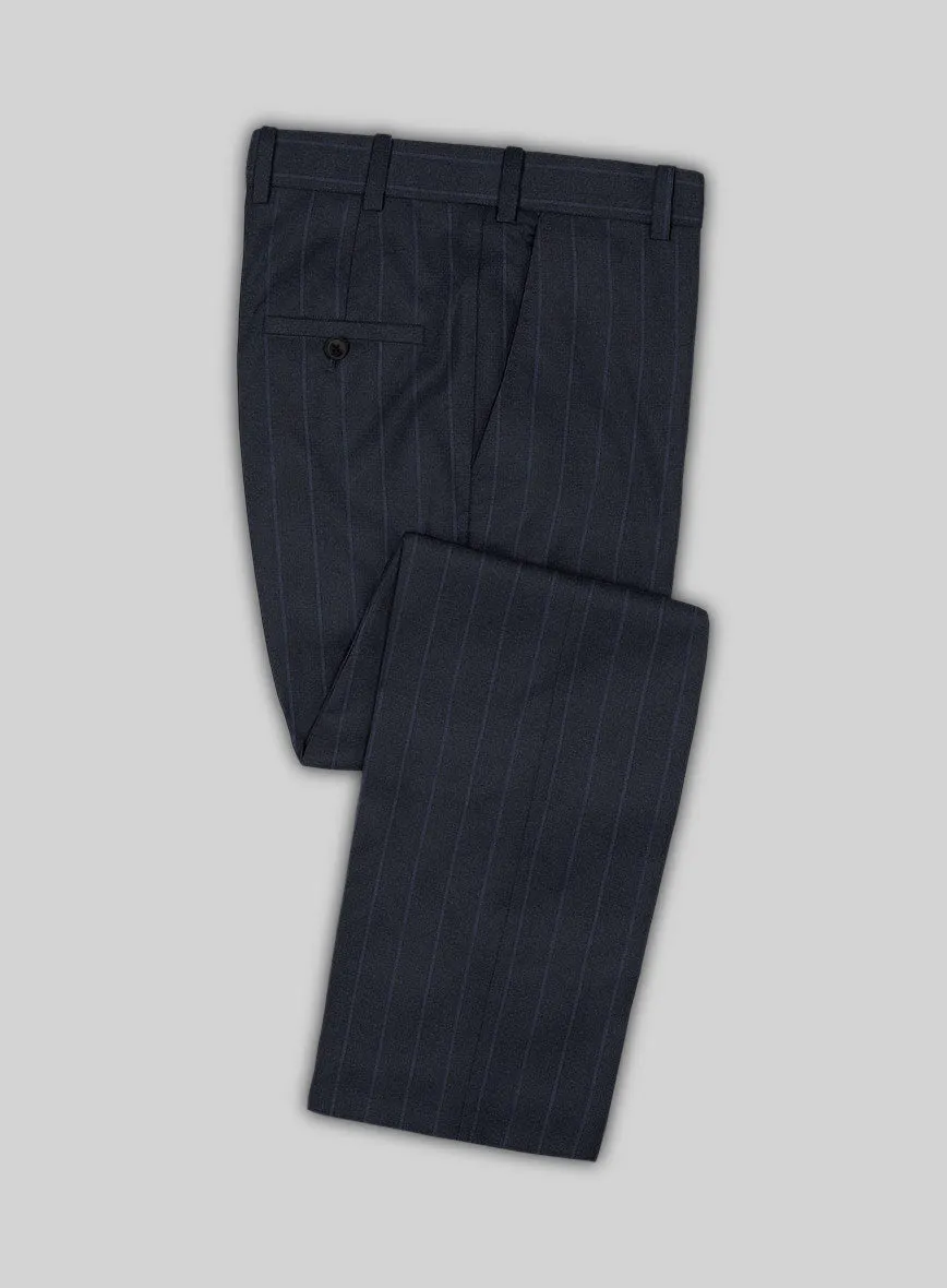 Lanificio Zegna Trofeo Alado Blue Stripe Wool Suit