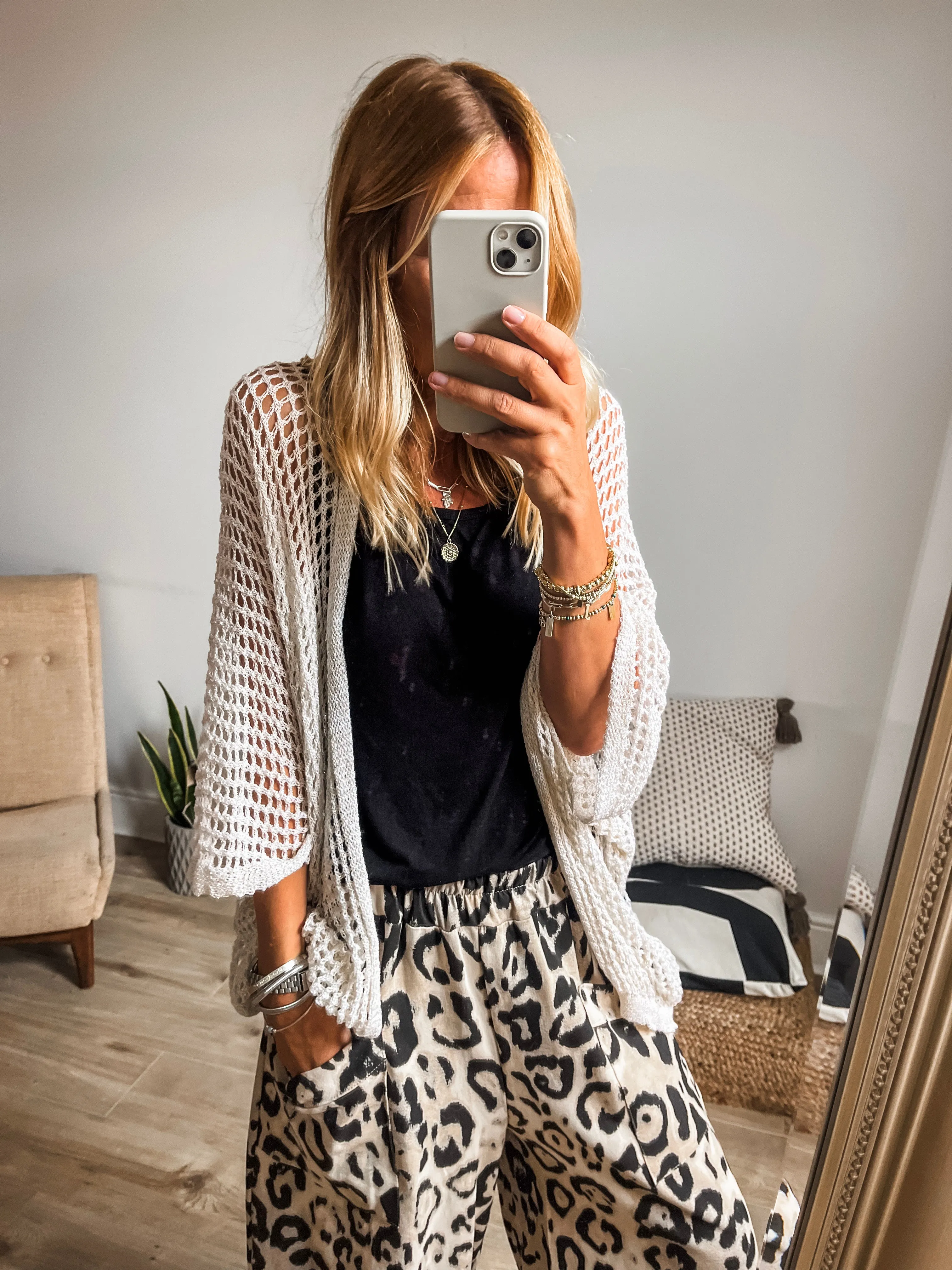 Leopard Print Balloon Trousers