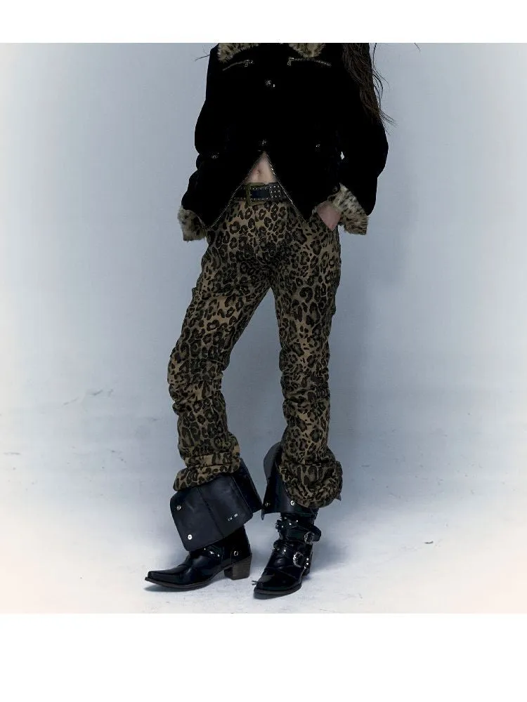 Leopard Print Skinny Micro Trousers【s0000004683】