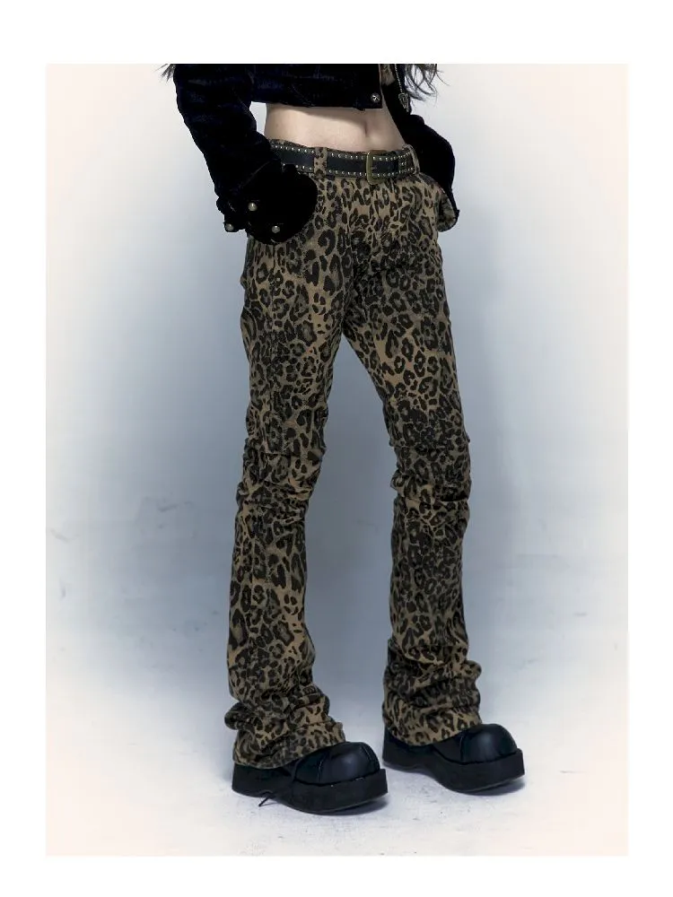 Leopard Print Skinny Micro Trousers【s0000004683】