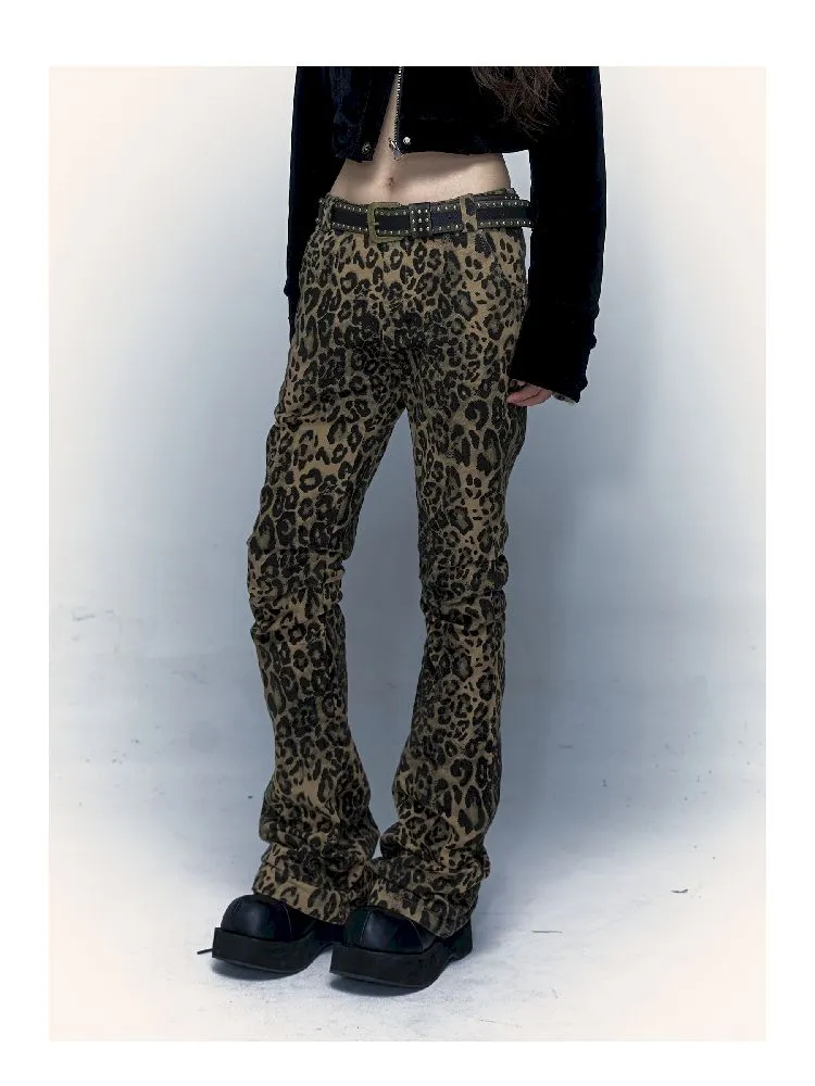 Leopard Print Skinny Micro Trousers【s0000004683】