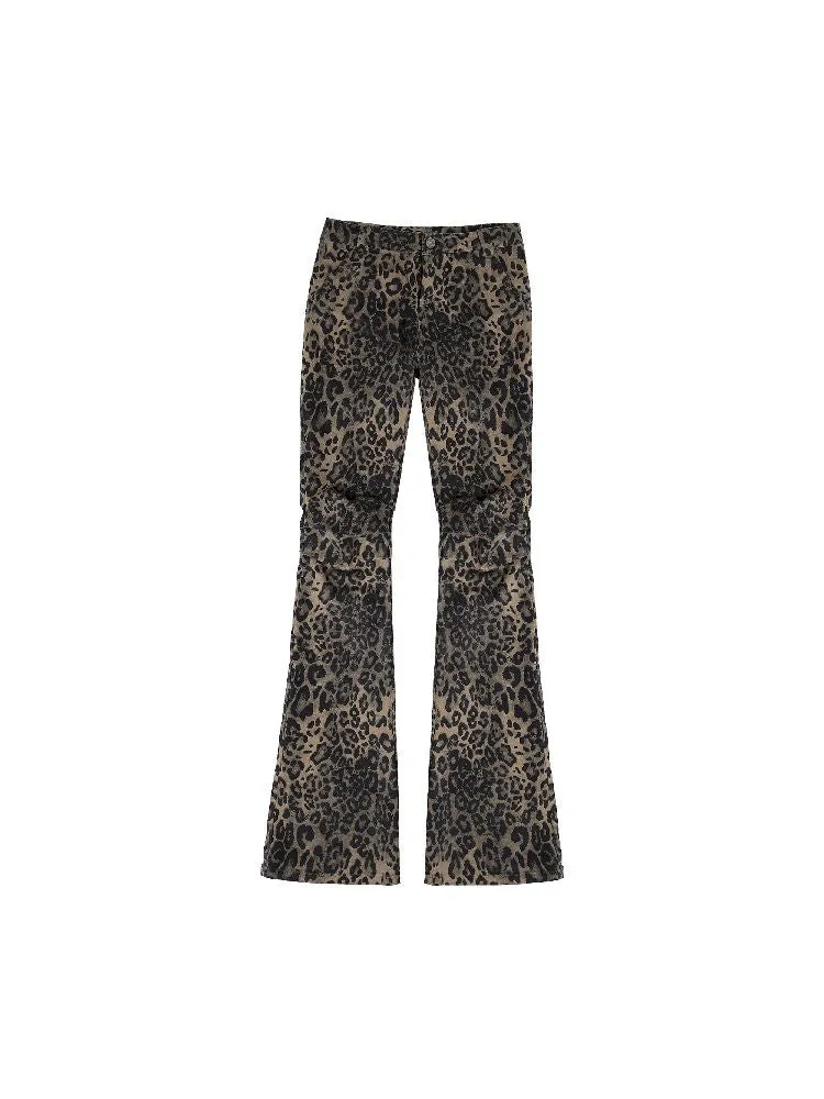 Leopard Print Skinny Micro Trousers【s0000004683】