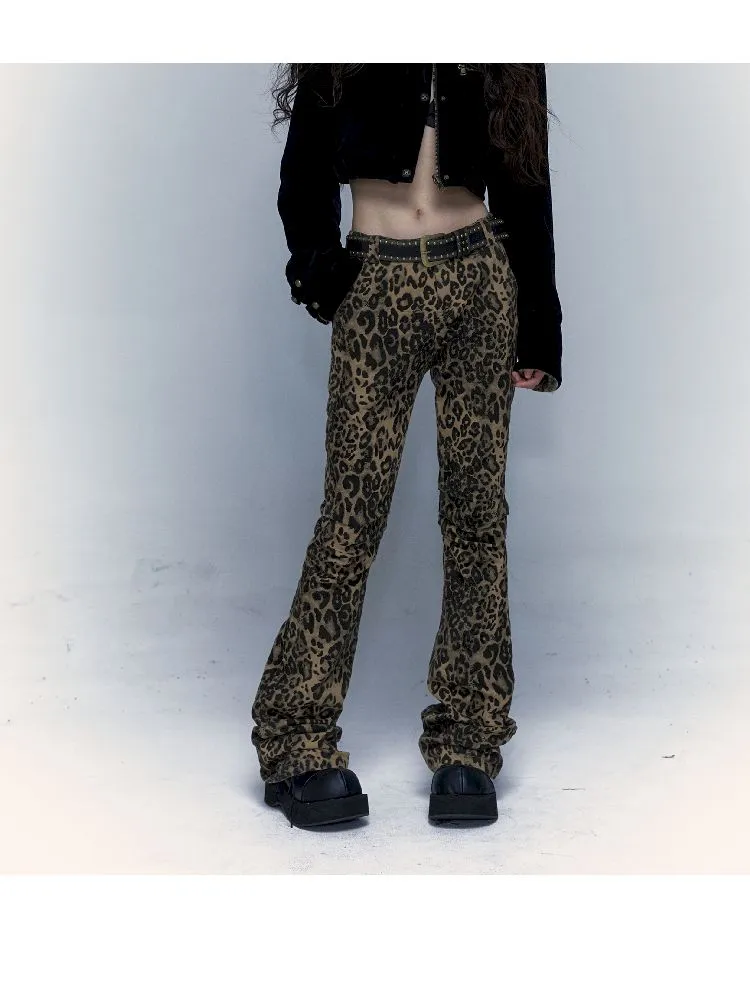 Leopard Print Skinny Micro Trousers【s0000004683】