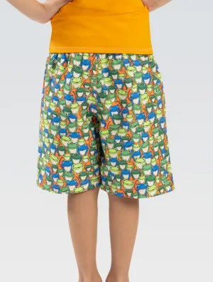 Little Dolfin Boys’ Printed Swim Trunks: Leapin Frogs