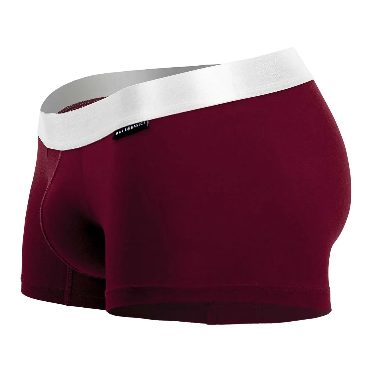 MaleBasics MB101 Classic Pima Trunks Color Wine