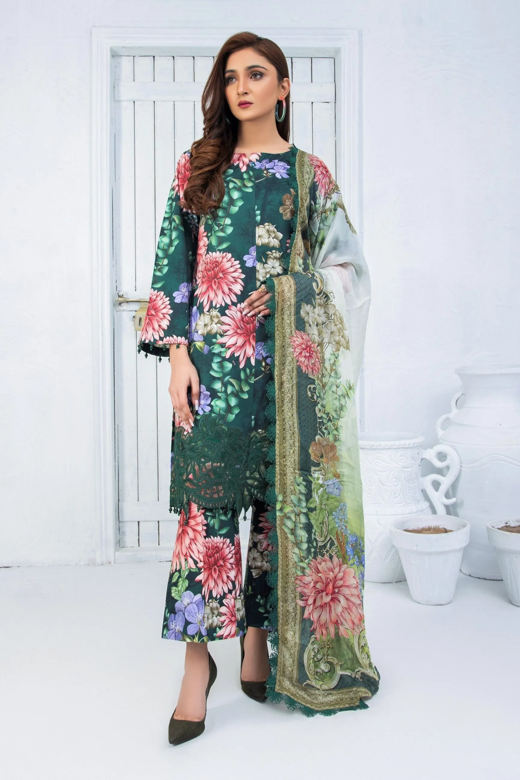 Maria B M Prints Cambric Suit MPT-1501-B