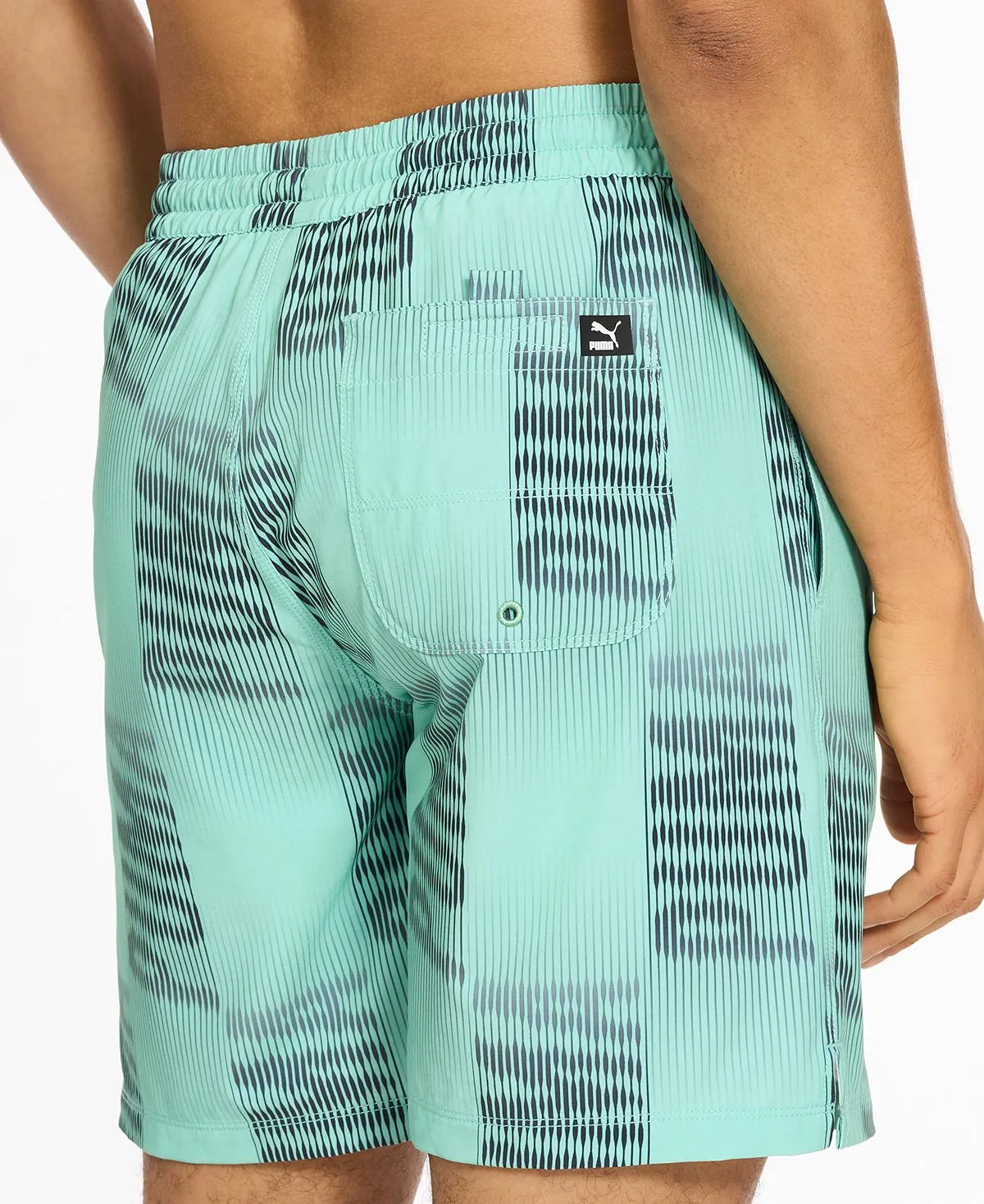 Men's 7" swimming trunks with Puma print