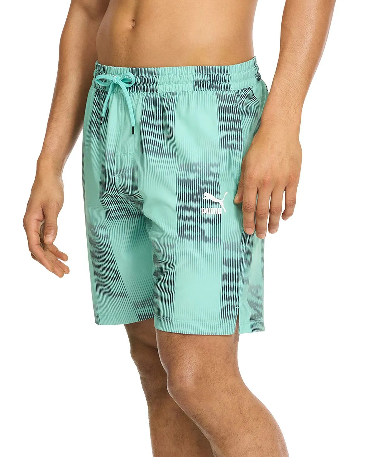 Men's 7" swimming trunks with Puma print