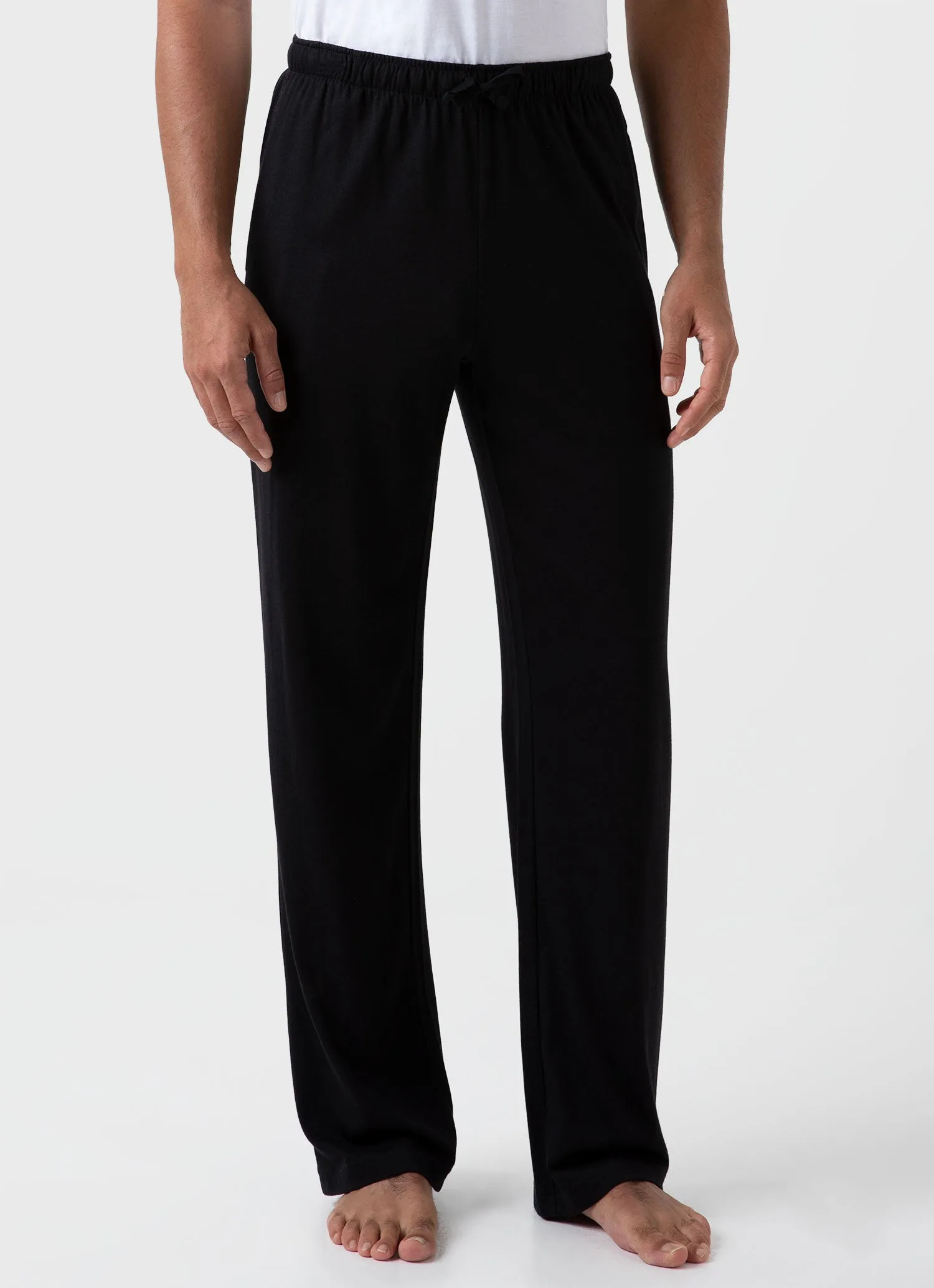 Men's Cotton Modal Lounge Pant in Black