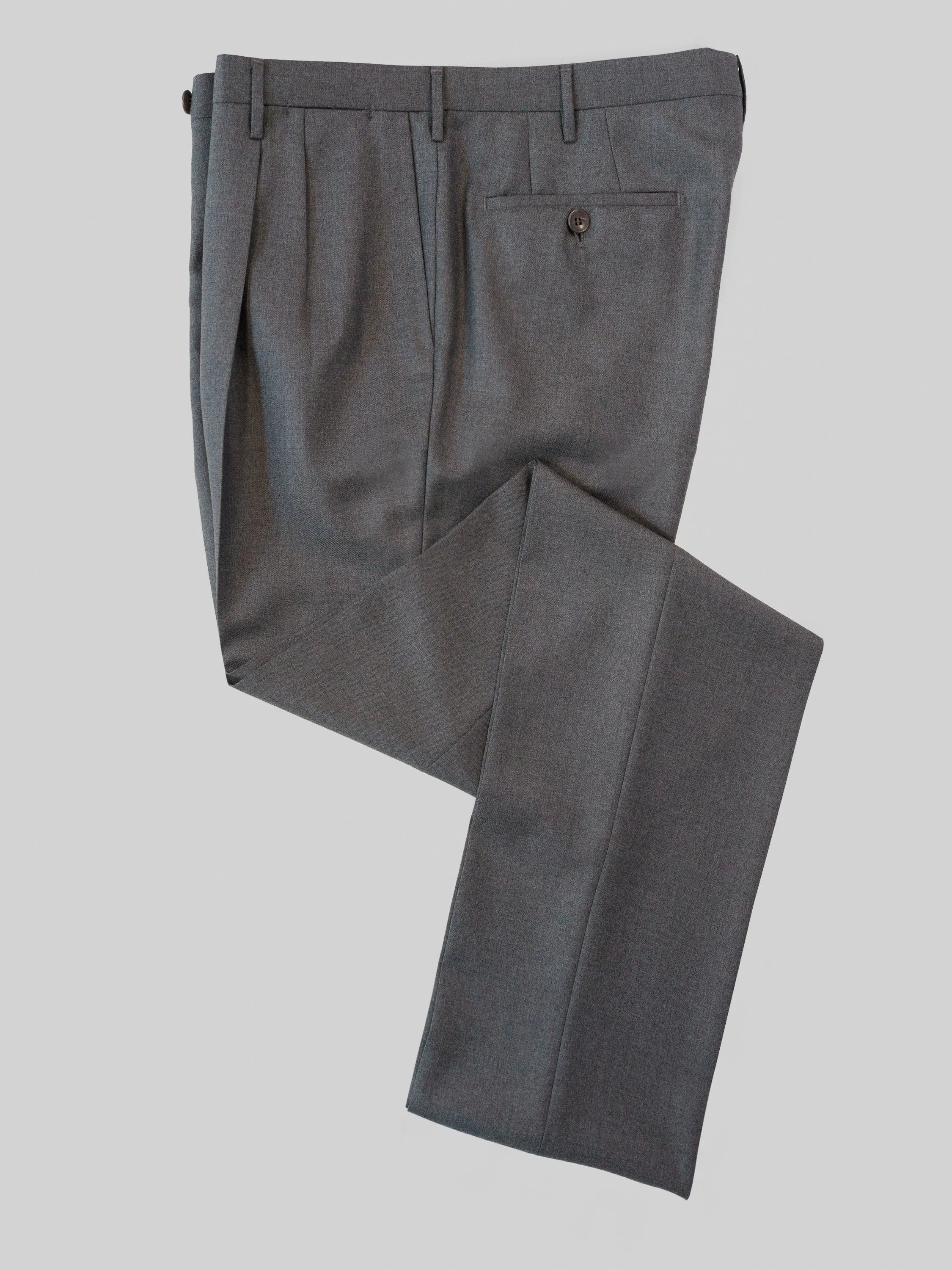 Milano medium grey wool trousers