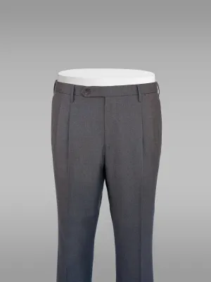 Milano medium grey wool trousers