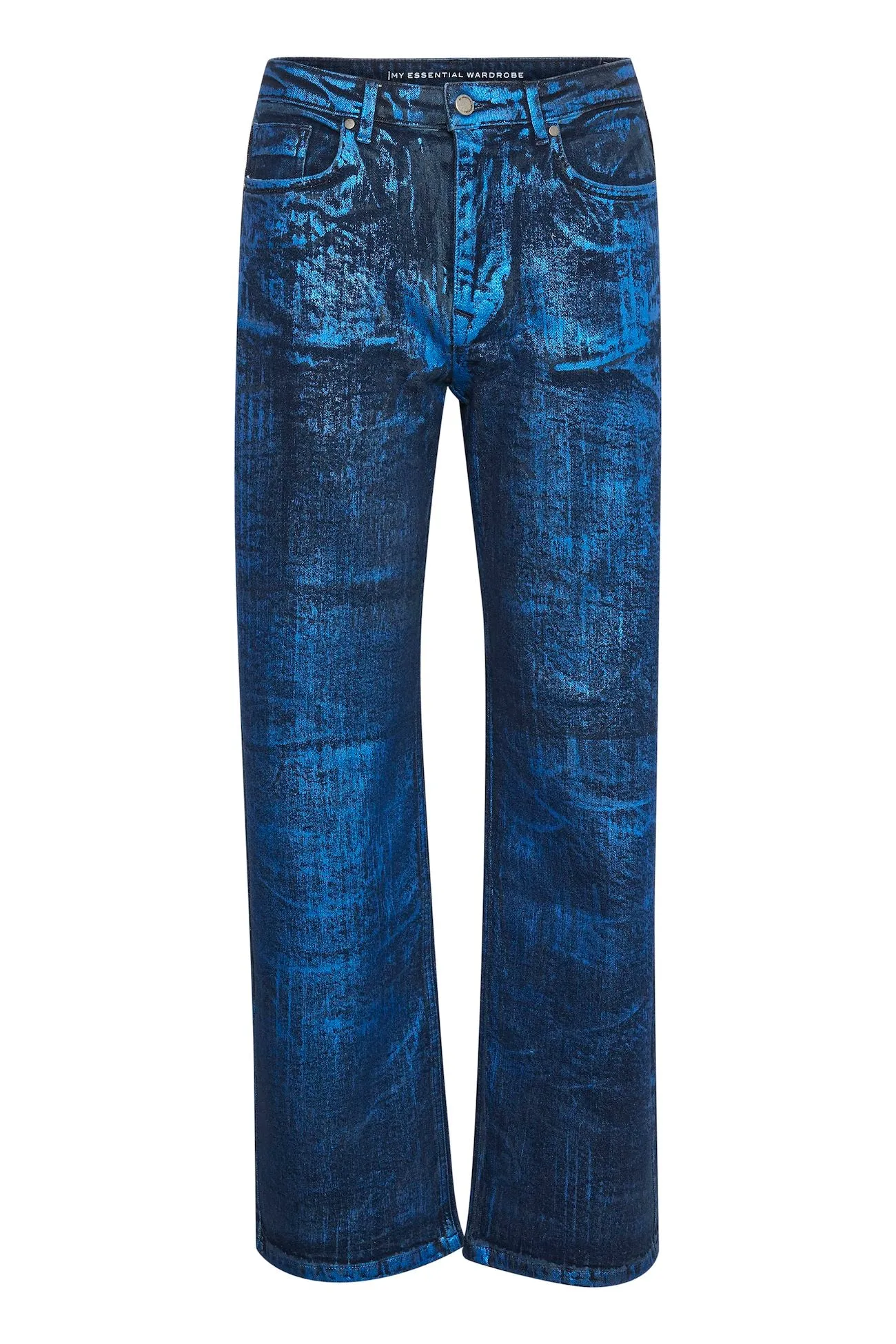 My Essential wardrobe Aspen Jean in Blue Metallic