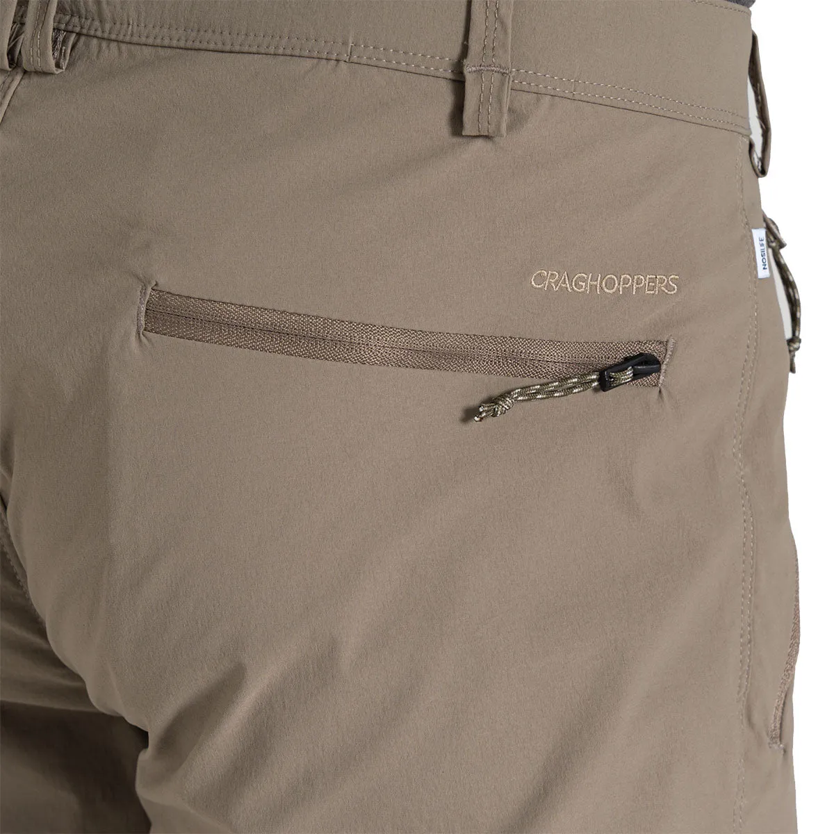 NosiLife Pro Convertible Trouser III - Pebble - Regular Leg