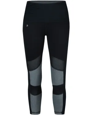 Nux Active Reversible Kent Capri Legging - P3013R Womens - Black Ink/Heather Grey