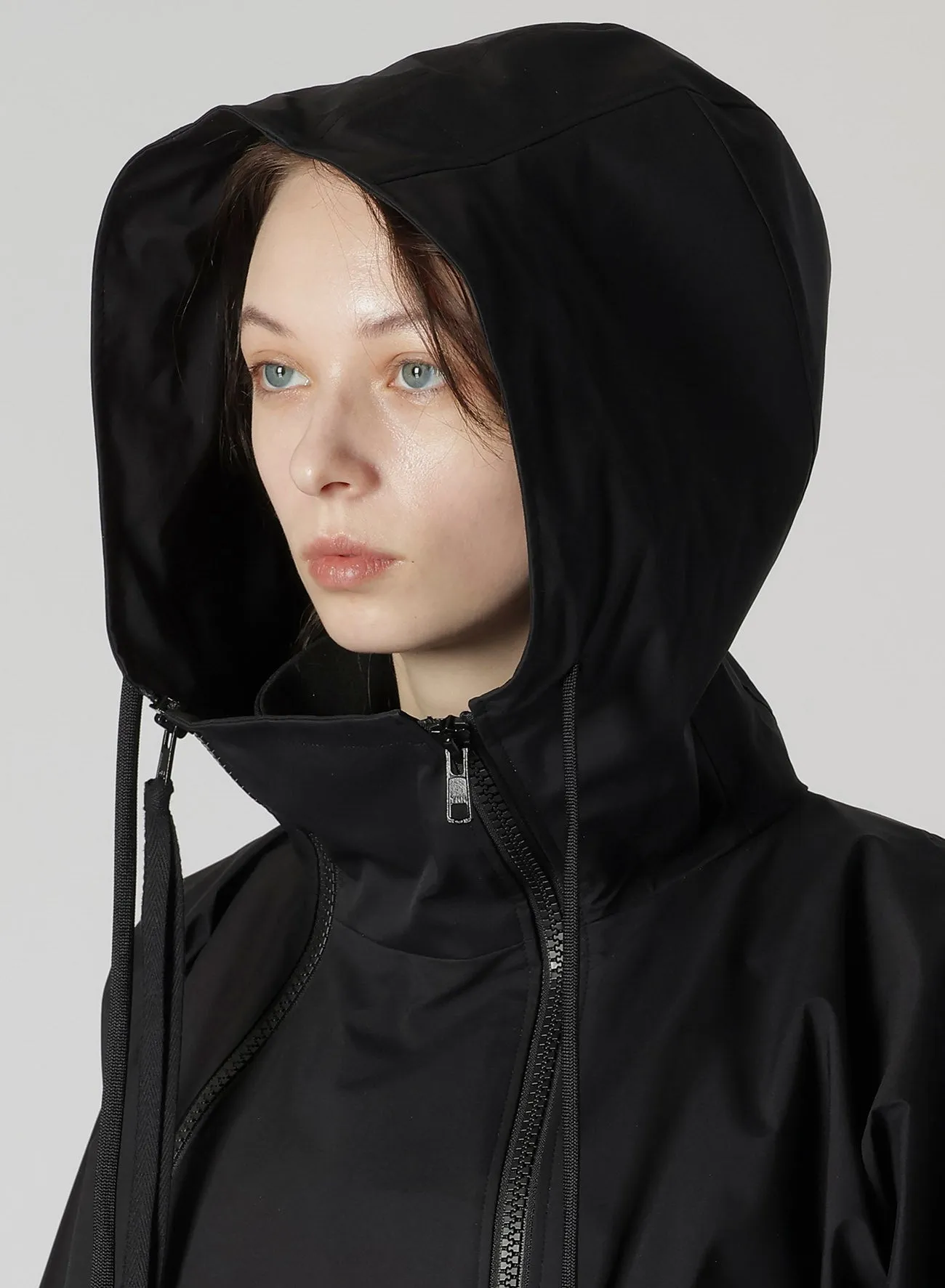 NY TAFFETA 3L R-DOUBLE ZIP HOODIE