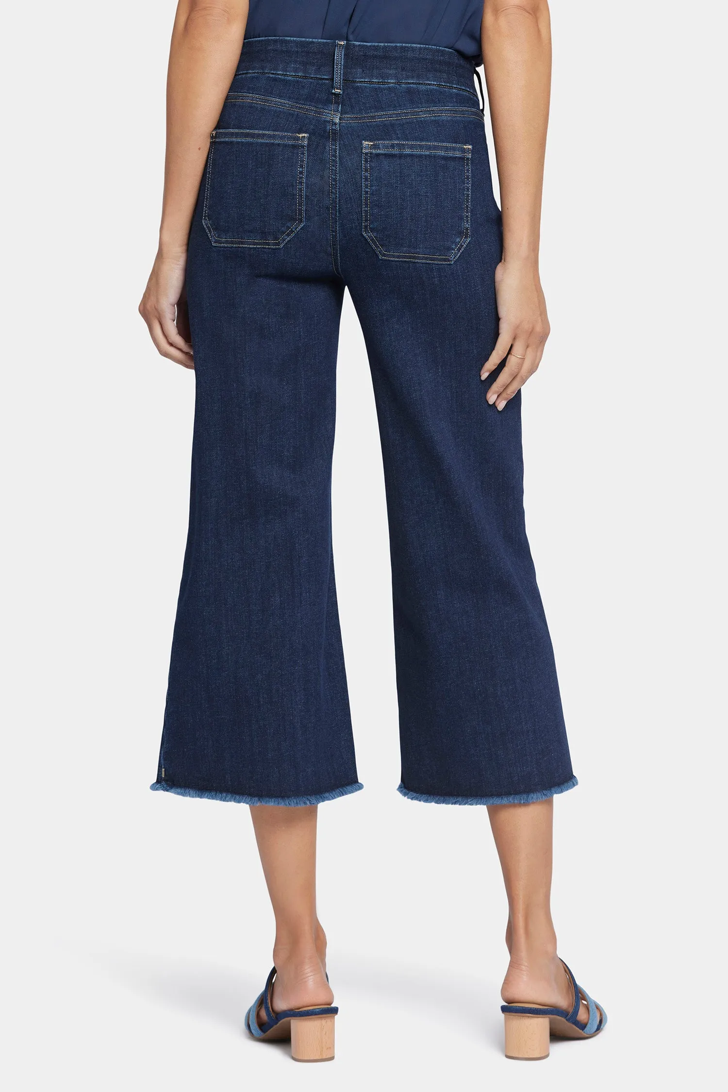 Patchie Wide Leg Capri Jeans In Petite - Sublime