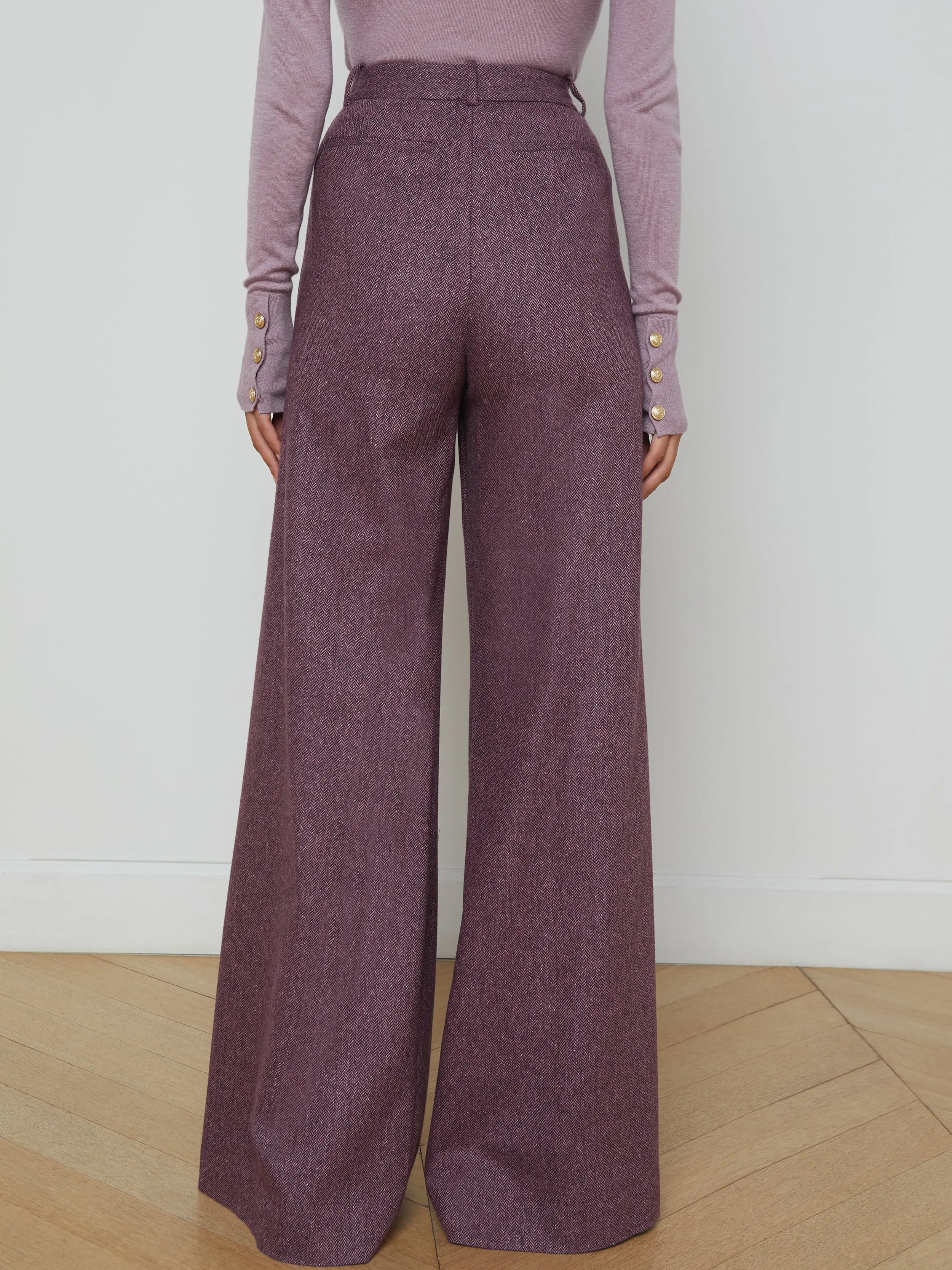 Pilar Wool Wide-Leg Pant