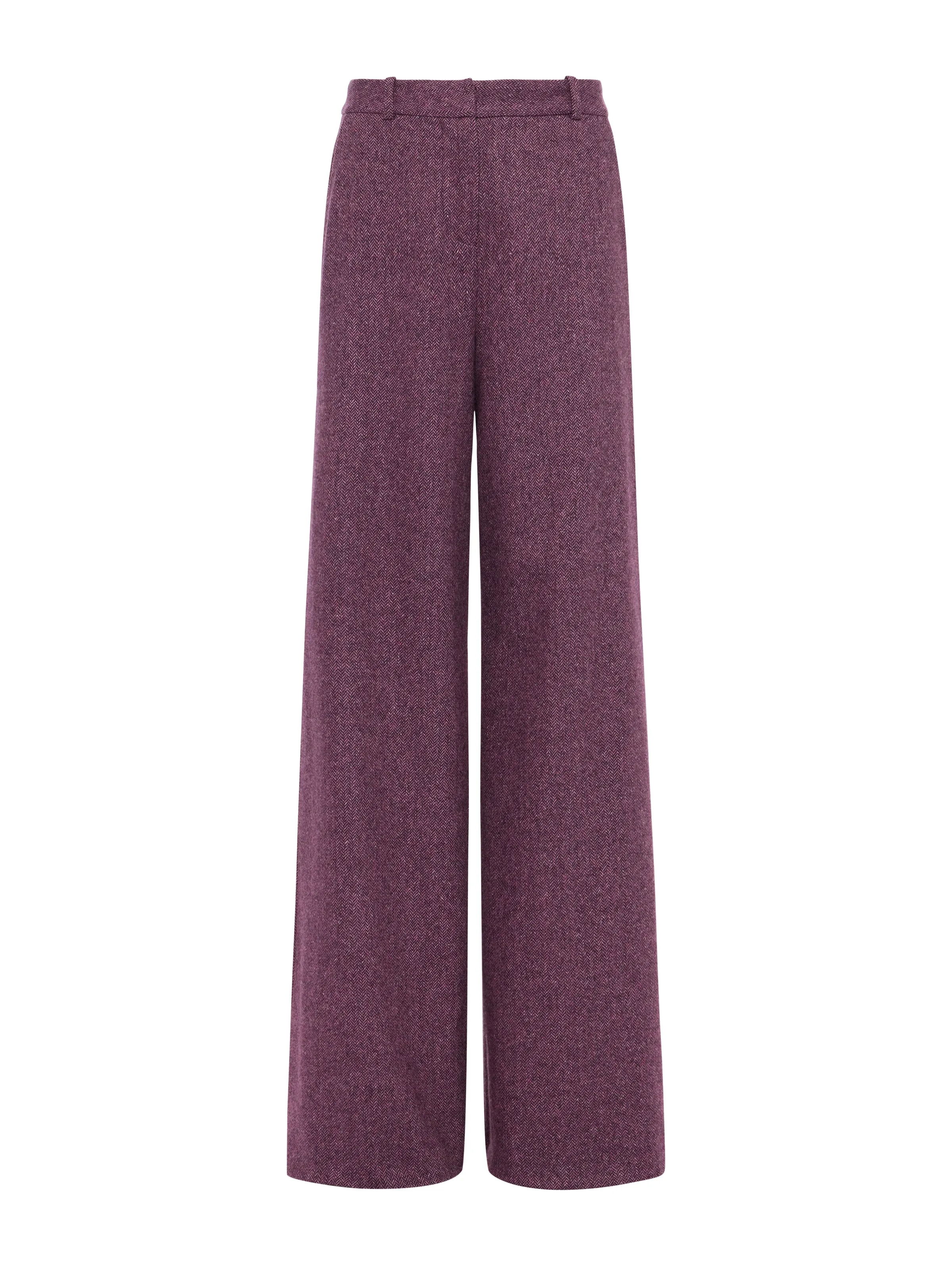 Pilar Wool Wide-Leg Pant