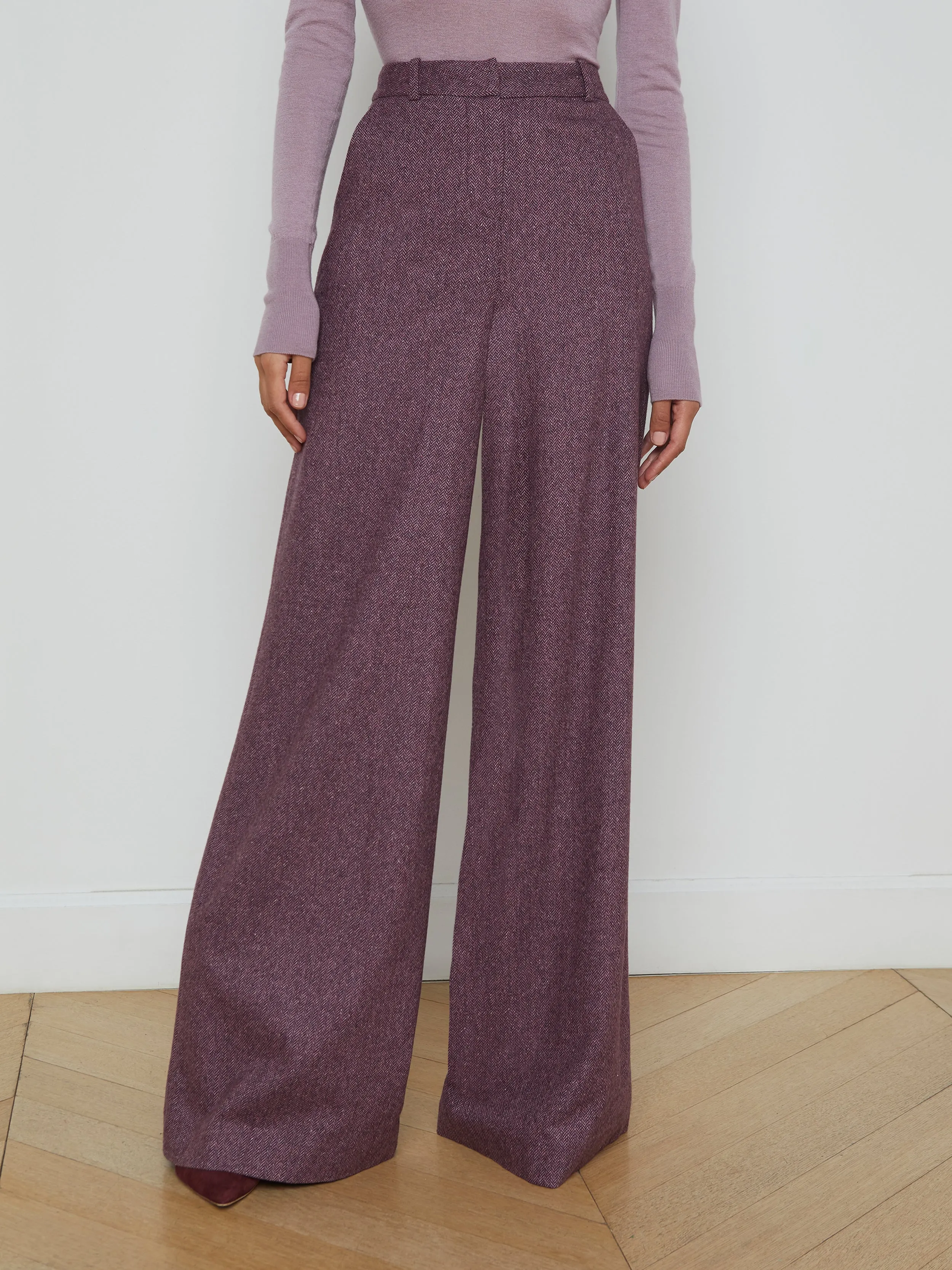 Pilar Wool Wide-Leg Pant