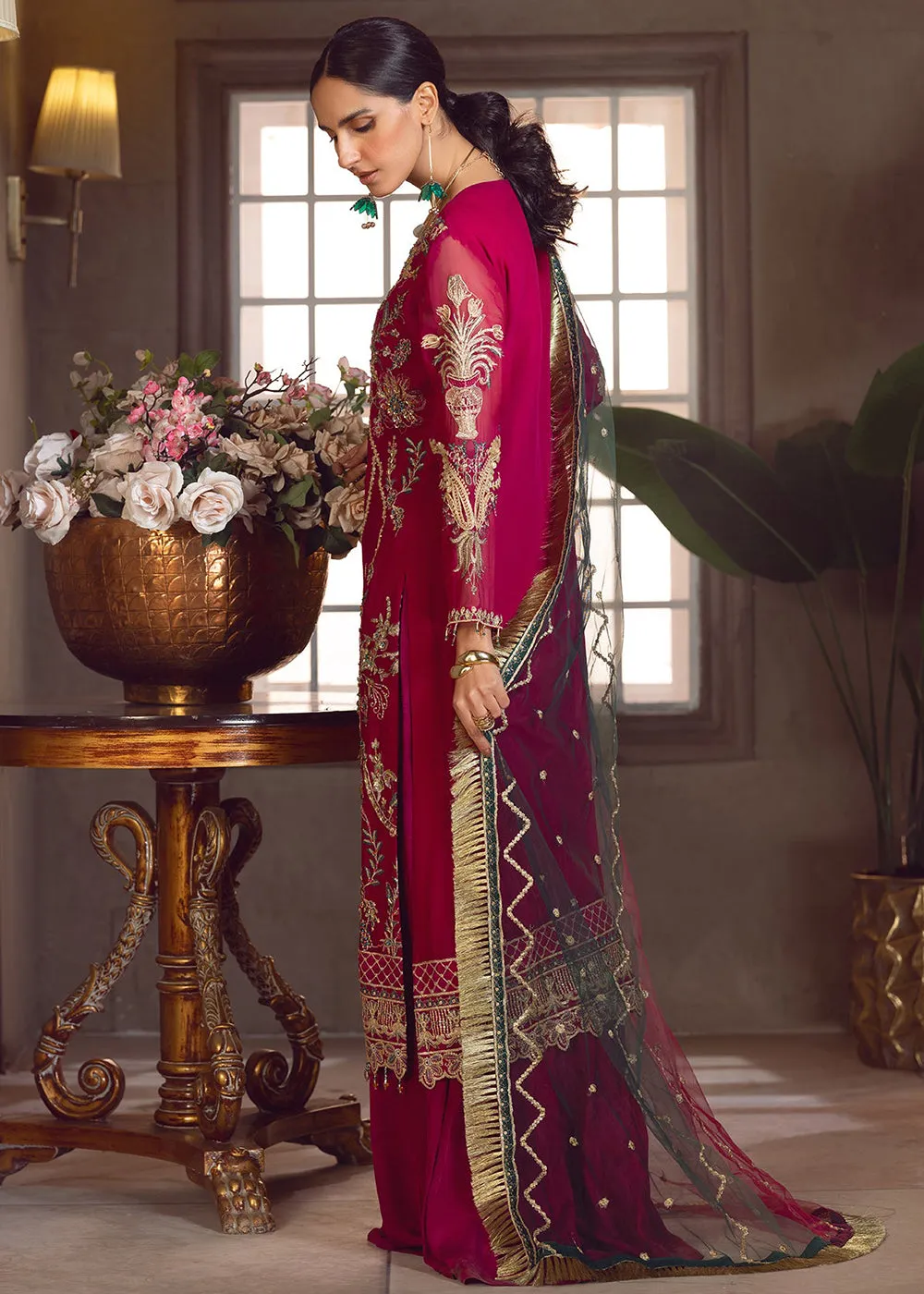 Pink Pakistani Palazzo Suit | Emaan Adeel | Le Festa Formal Edit 7 | LF-701