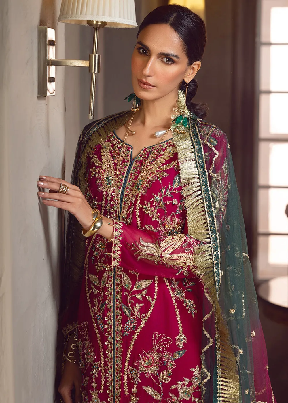 Pink Pakistani Palazzo Suit | Emaan Adeel | Le Festa Formal Edit 7 | LF-701