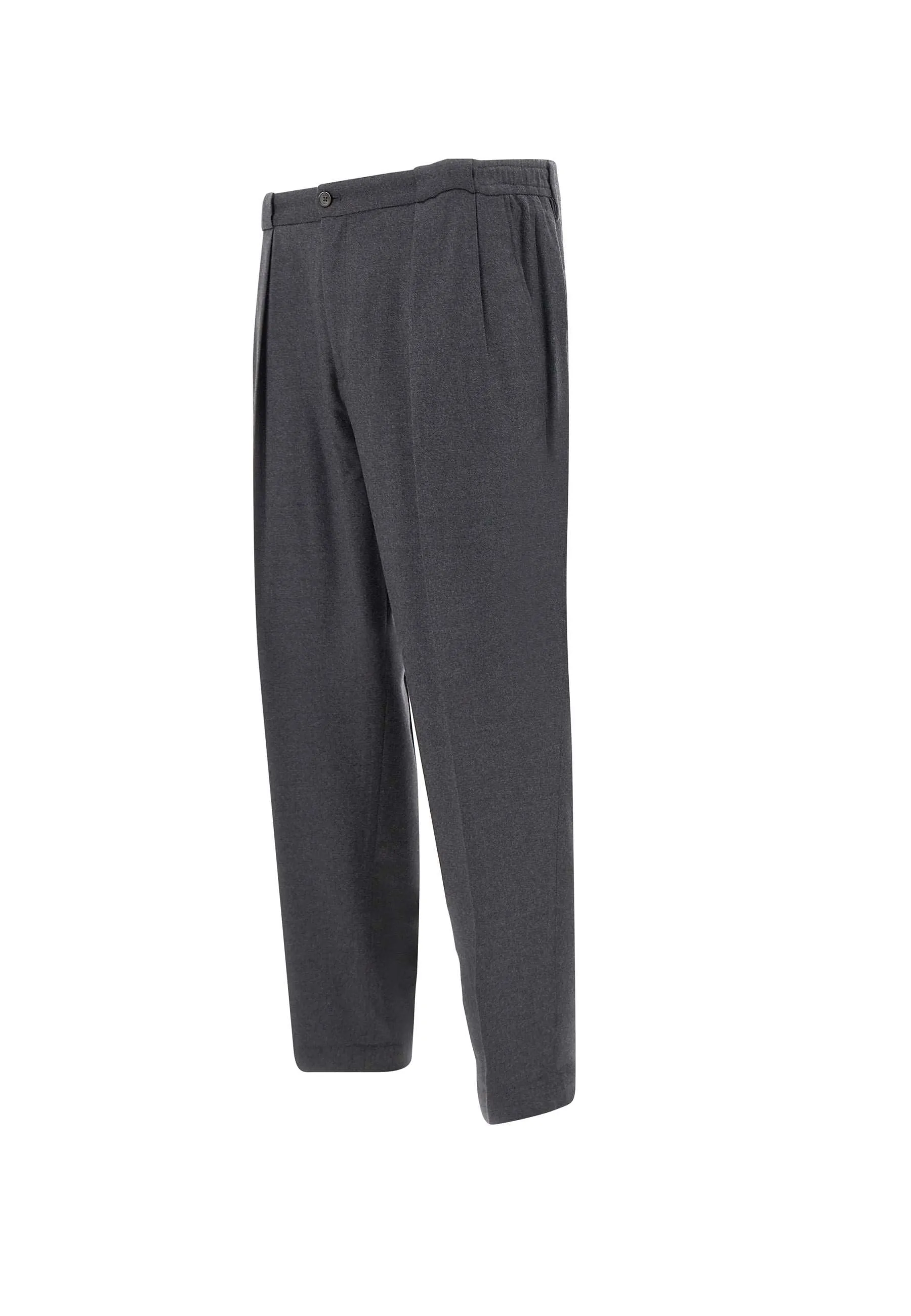 PortobelloS Anthracite Wool Trousers