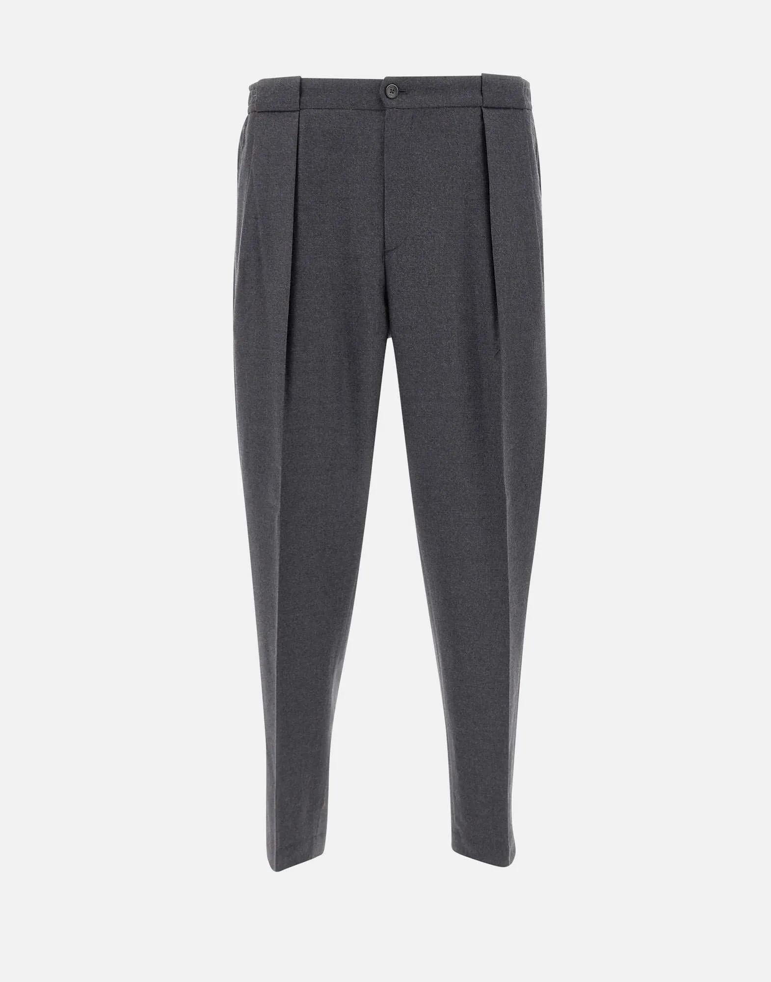 PortobelloS Anthracite Wool Trousers