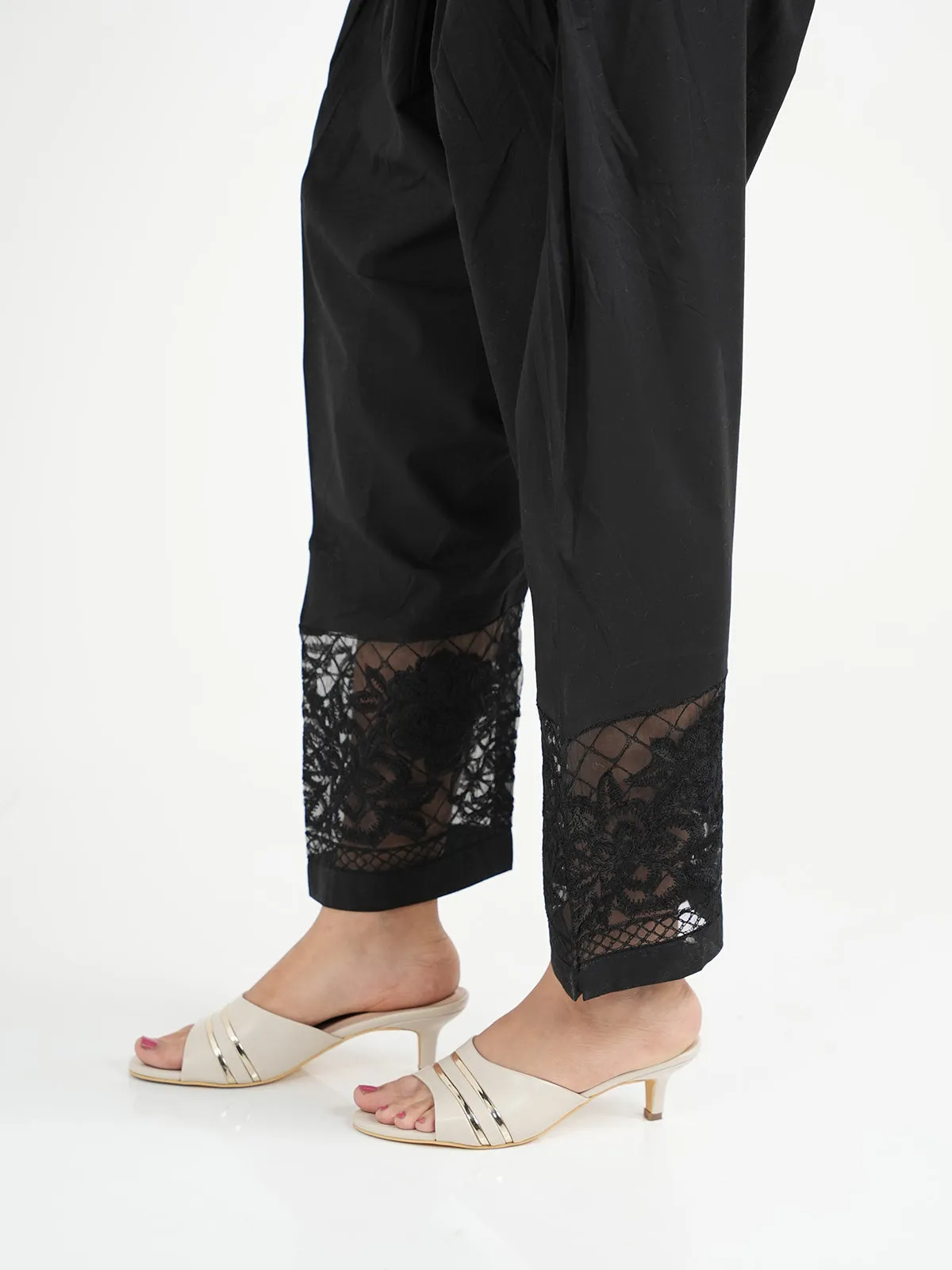 "GRAEME" Straight Embroidered Trouser